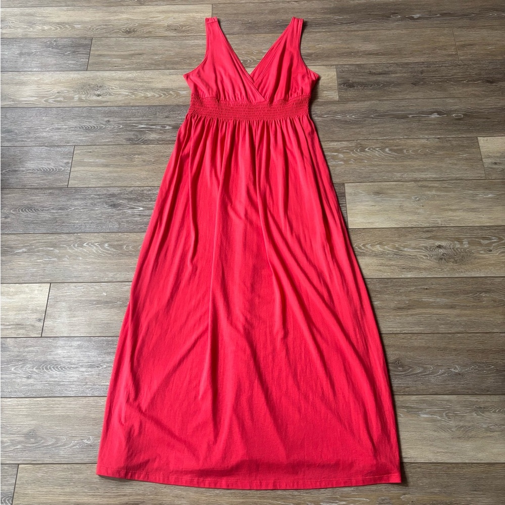 Old Navy Maxi Dress Sz L Beach Vacation Cruise Resort Pool Summer Lounge Comfort